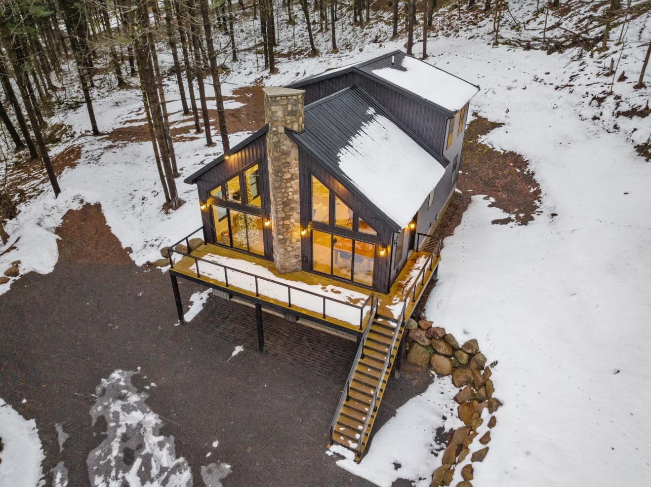 Winter Custom Home — M.E. Garlock Construction, Boonville NY (Adirondacks)